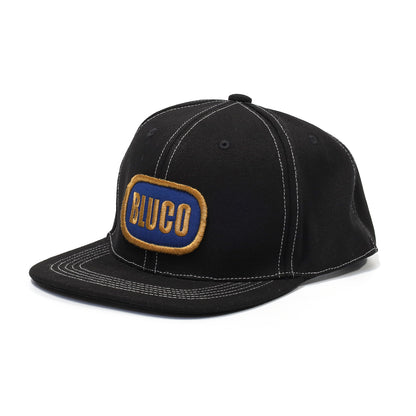 BLUCO / 6-PANEL CANVAS CAP -OVAL- (BLACK)