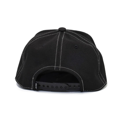 BLUCO / 6-PANEL CANVAS CAP -OVAL- (BLACK)