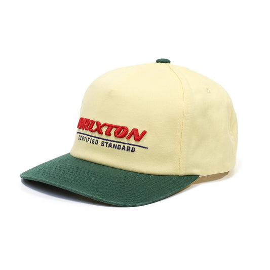 BRIXTON / BRIXTON CERTIFIED LP ADJ HAT (WASHED CELESTIAL YELLOW/MEDITERRANEAN TEAL)