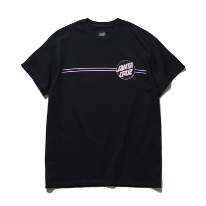 SANTA CRUZ / JOHNSON BEAST WAGON STRIPE S/S TEE (BLACK)