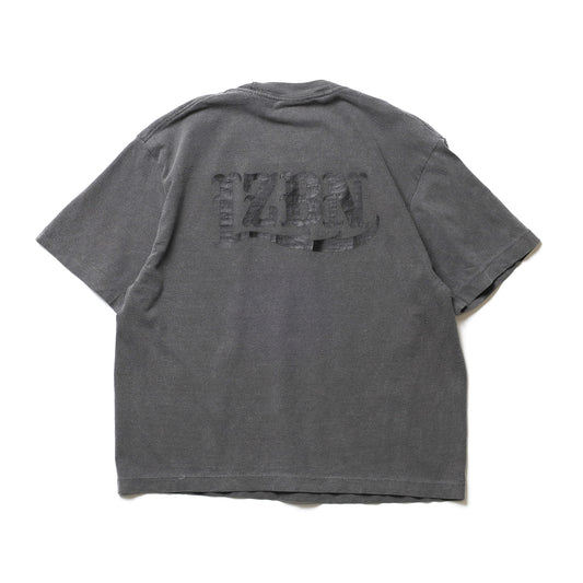 LZBN / WOMENS CRACK LZBN LOGO GARMENT DYED BOXY TEE (PEPPER)