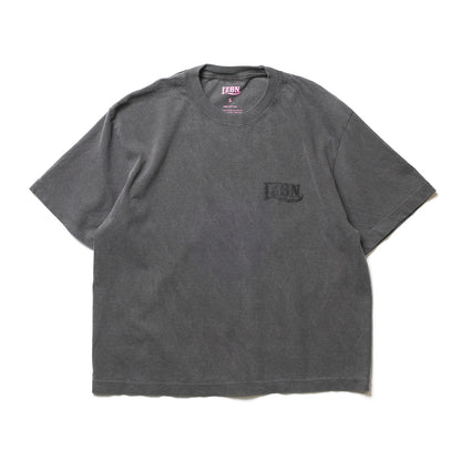 LZBN / WOMENS CRACK LZBN LOGO GARMENT DYED BOXY TEE (PEPPER)