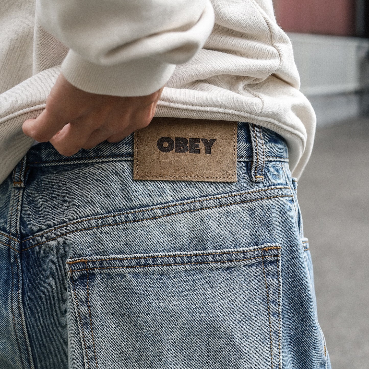 OBEY / CLASSIC BAGGY VINTAGE DENIM (HEAVY VINTAGE LIGHT INDIGO)