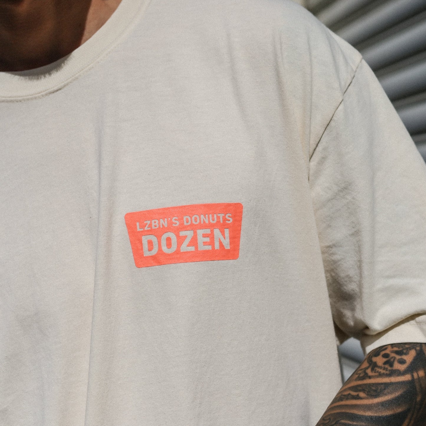 LZBN / DOZEN GARMENT DYED TEE (IVORY)