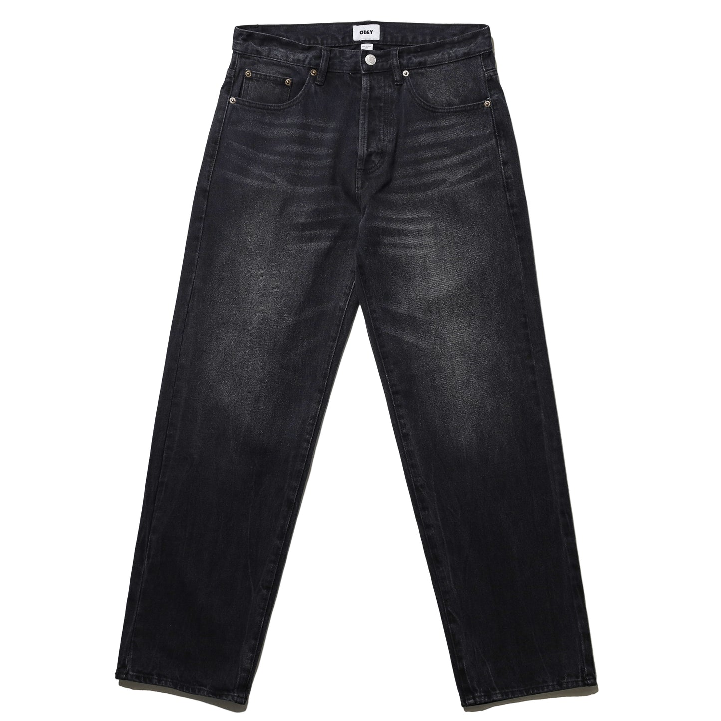 OBEY / BOXCAR STRAIGHT LEG DENIM (HEAVY VINTAGE BLACK)