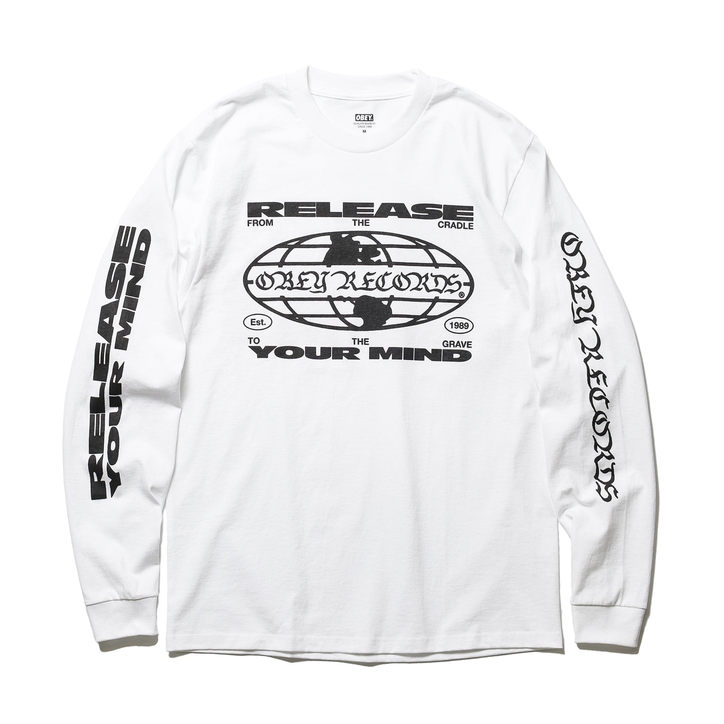 OBEY / RELEASE YOUR MIND CLASSIC LS T-SHIRT (WHITE)