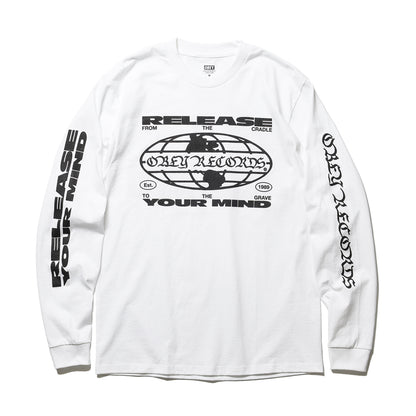 OBEY / RELEASE YOUR MIND CLASSIC LS T-SHIRT (WHITE)