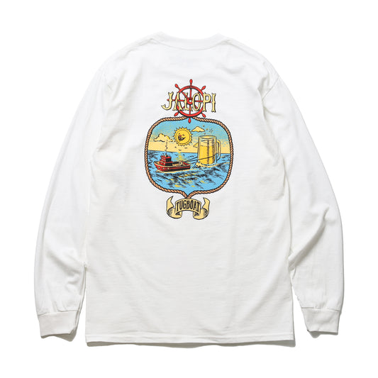 ANTIHERO / JALOPI TUGBOAT L/S TEE (WHITE)