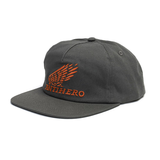 ANTIHERO / MOTORIZED SNAPBACK CAP (CHARCOAL/ORANGE)