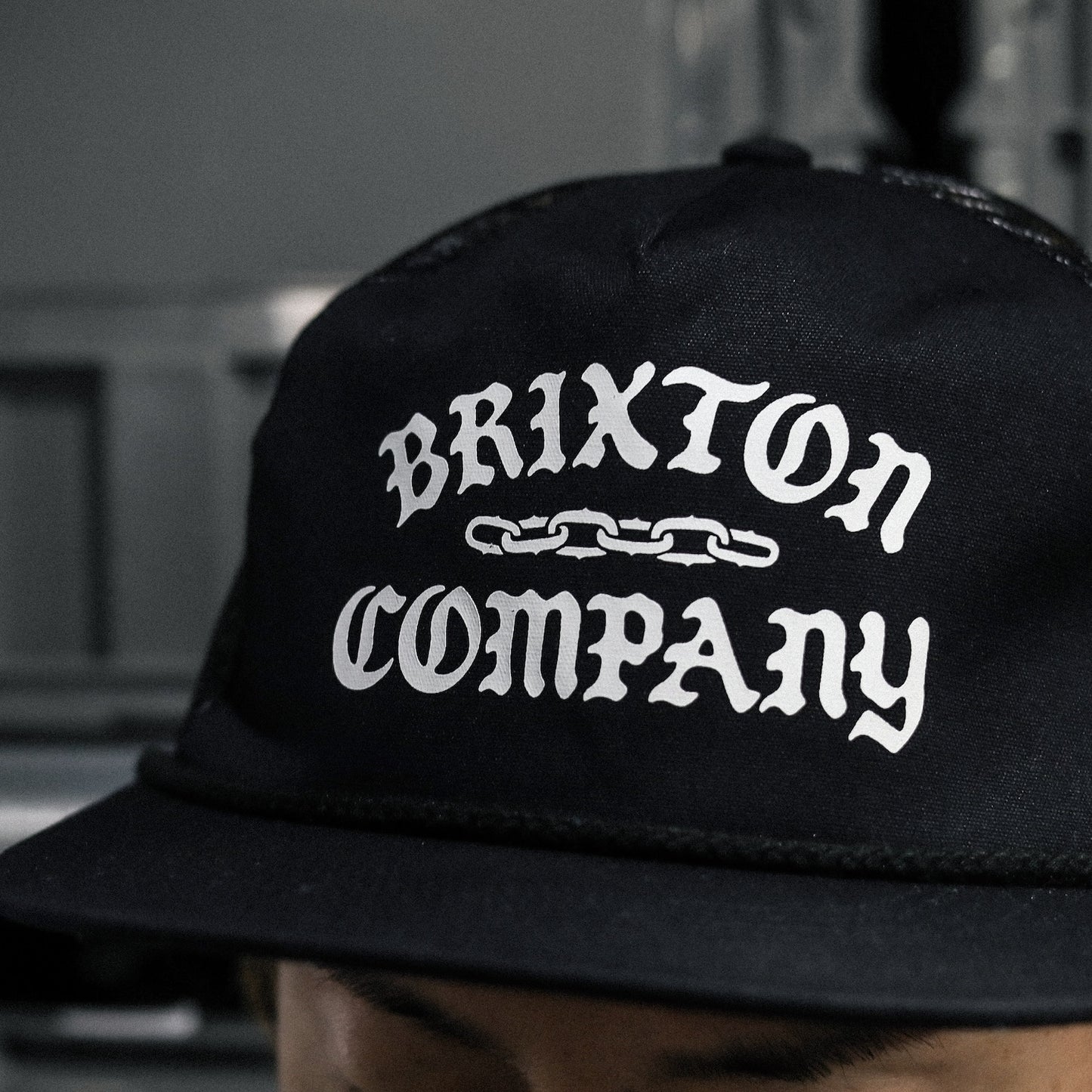 BRIXTON / CHAINS NP HP TRUCKER HAT (BLACK/BLACK)