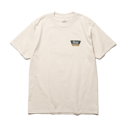 BRIXTON / LINWOOD S/S STD  (CREAM/DARK GREEN/METAL BRONZE)