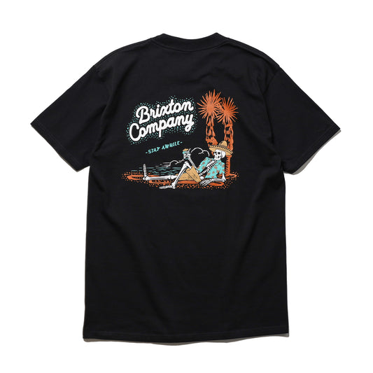 BRIXTON / STAY WHILE S/S STD  (BLACK)