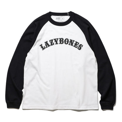 LZBN / ARCH LOGO RAGLAN L/S TEE (WHITE/BLACK)