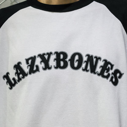 LZBN / ARCH LOGO RAGLAN L/S TEE (WHITE/BLACK)