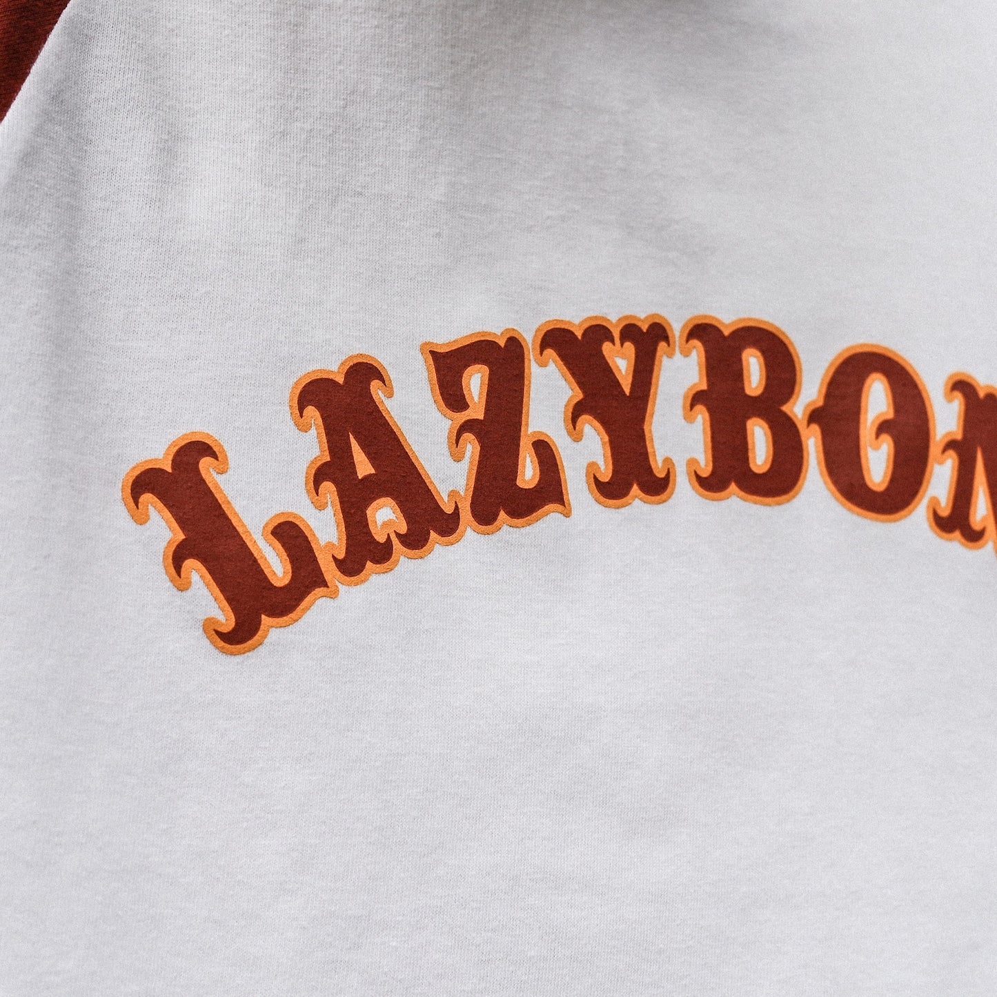 LZBN / ARCH LOGO RAGLAN L/S TEE (WHITE/BURGUNDY)