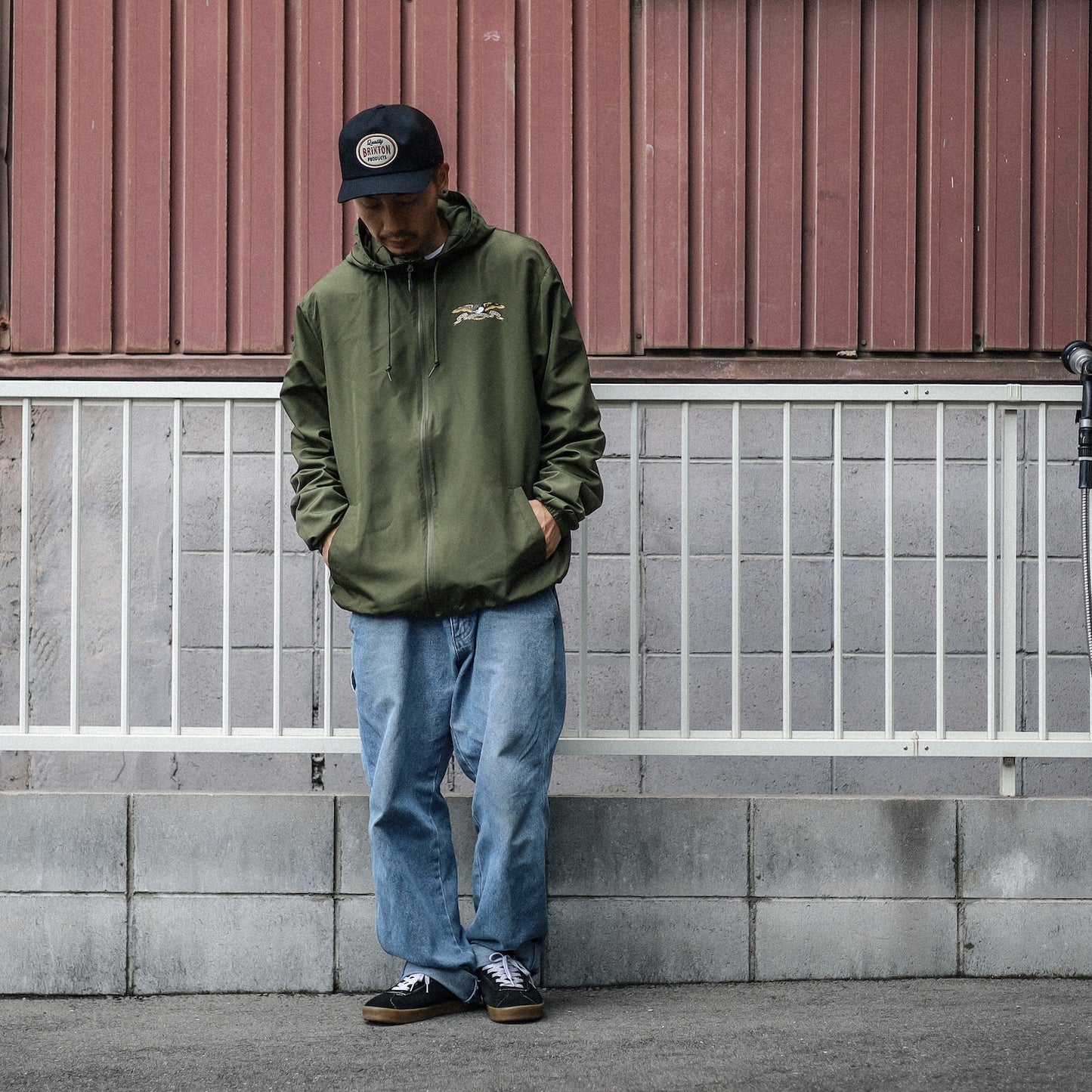 ANTIHERO / LIL EAGLE HOODED ZIP UP JACKET (ARMY)