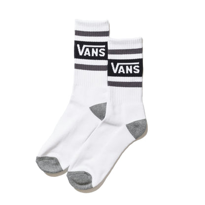 VANS / VANS DROP V CREW SOCKS (BLACK/ASPHALT)