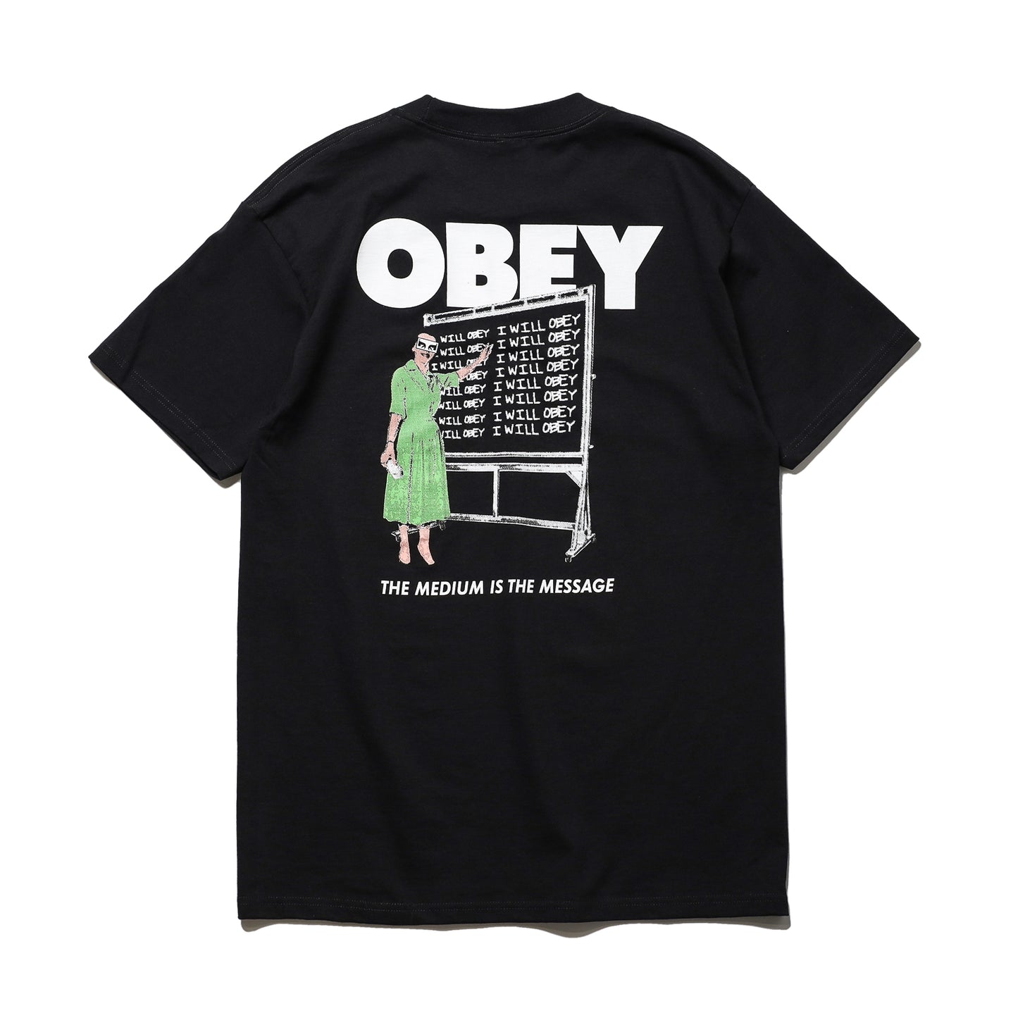 OBEY / I WILL OBEY CLASSIC T-SHIRT (BLACK)