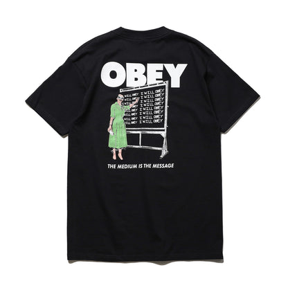 OBEY / I WILL OBEY CLASSIC T-SHIRT (BLACK)