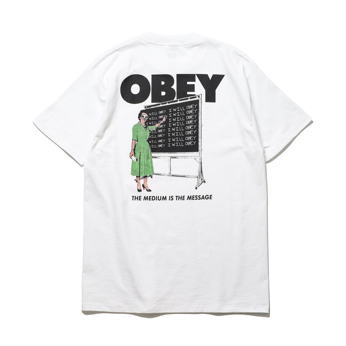 OBEY / I WILL OBEY CLASSIC T-SHIRT (WHITE)
