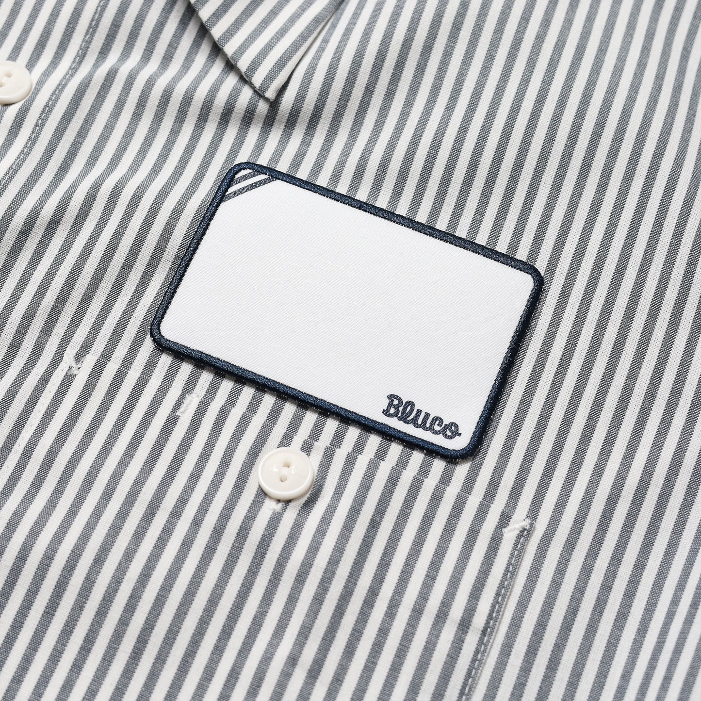 BLUCO / STANDARD WORK SHIRT S/S -STRIPE- (IVORY)