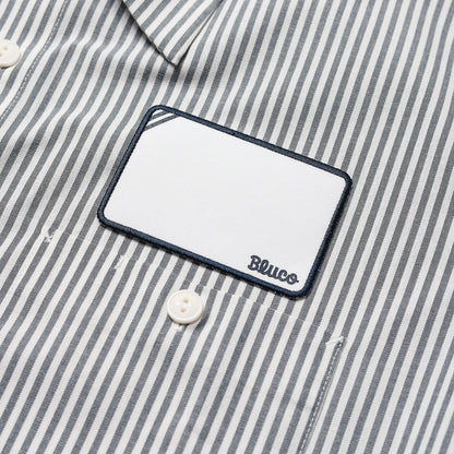 BLUCO / STANDARD WORK SHIRT S/S -STRIPE- (IVORY)