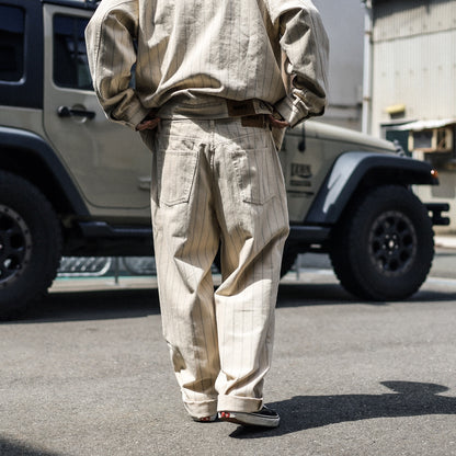 OBEY / CLASSIC BAGGY STRIPE DENIM PANT (PELICAN MULTI)