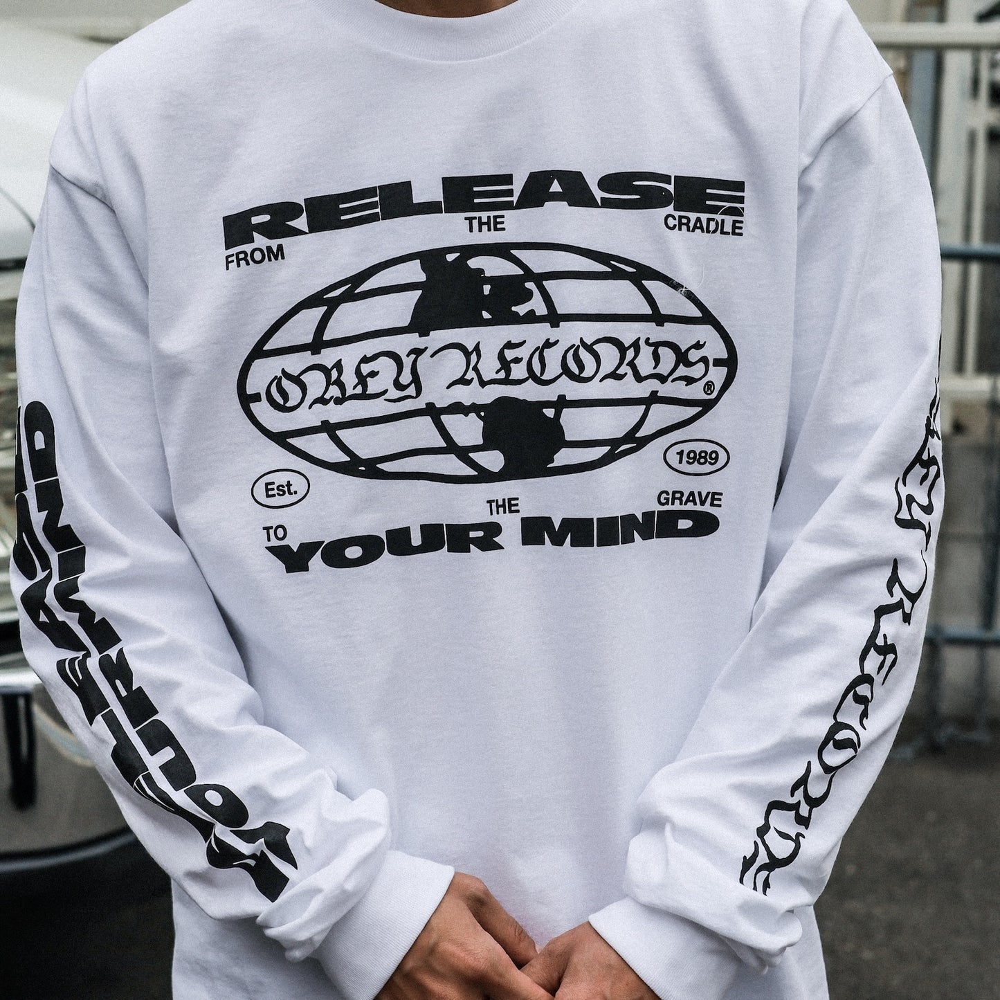 OBEY / RELEASE YOUR MIND CLASSIC LS T-SHIRT (WHITE)