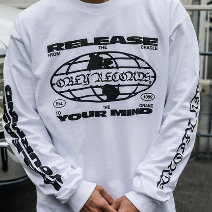 OBEY / RELEASE YOUR MIND CLASSIC LS T-SHIRT (WHITE)
