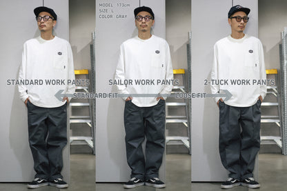 BLUCO / 2-TUCK WORK PANTS (GRAY)