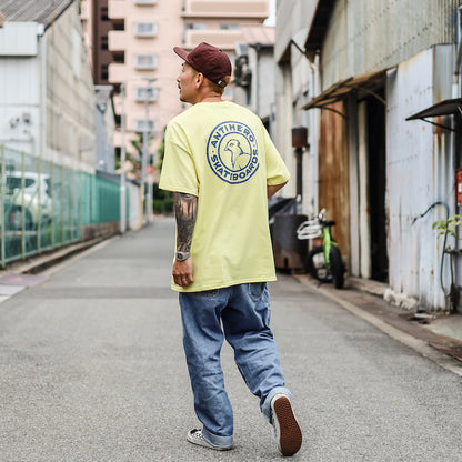 ANTIHERO / BASIC PIGEON ROUND DBL TEE (CORNSILK)