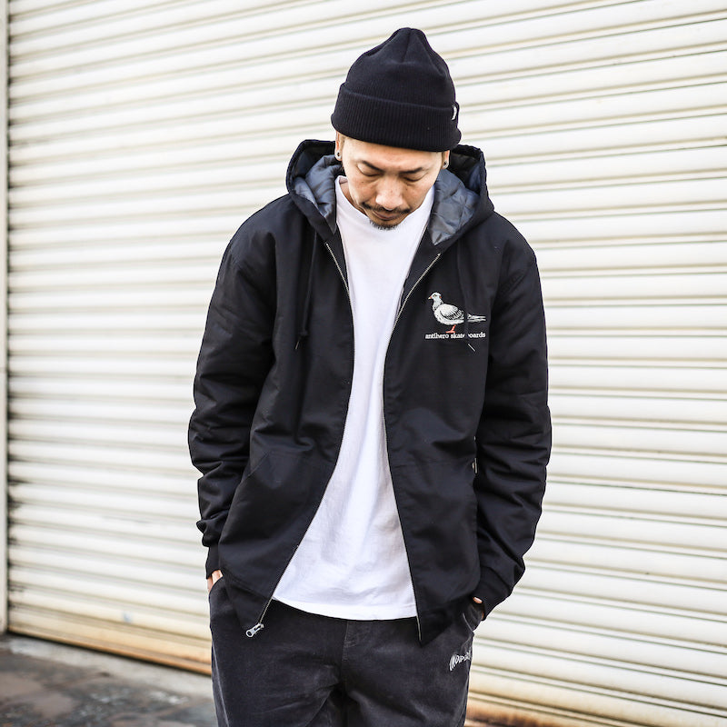 ANTIHERO / LIL PIGEON RIPSTOP HOOD CUSTOM JACKET (BLACK/MULTI) – Feelin'