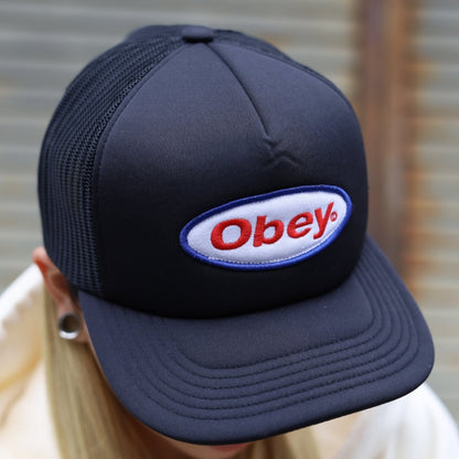 OBEY / OBEY CHISEL TRUCKER CAP (BLACK)