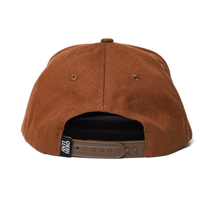 ANTIHERO / BASIC PIGEON SNAPBACK CAP (BROWN/KHAKI)