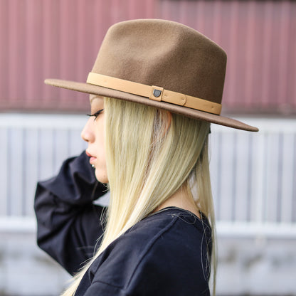 BRIXTON / MESSER FEDORA (DESERT PALM/NATURAL)