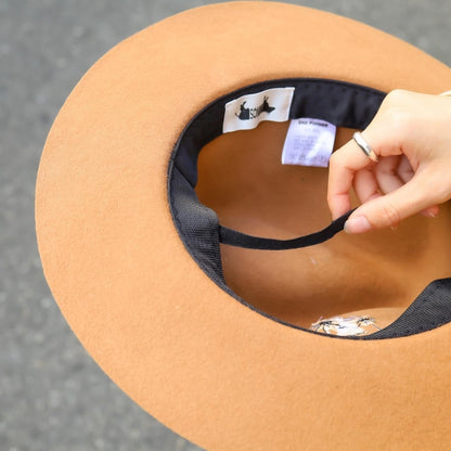 MINOS / SUNSET FLAT FELT HAT (CAMEL)