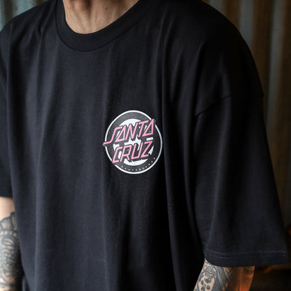 SANTA CRUZ / ROSKOPP RIGID FACE TEE (BLACK)