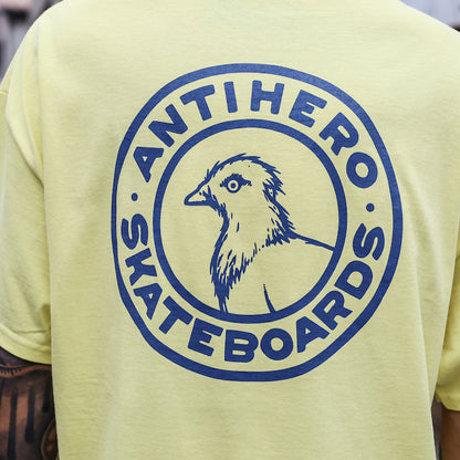 ANTIHERO / BASIC PIGEON ROUND DBL TEE (CORNSILK)