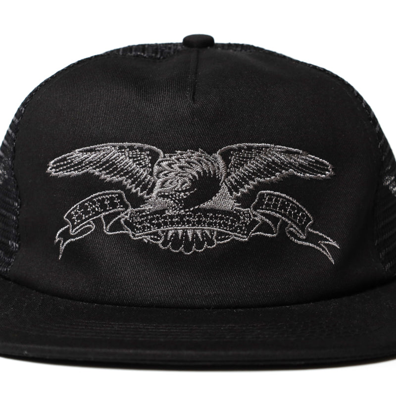 ANTIHERO / BASIC EAGLE MESH CAP (BLACK/CHARCOAL)