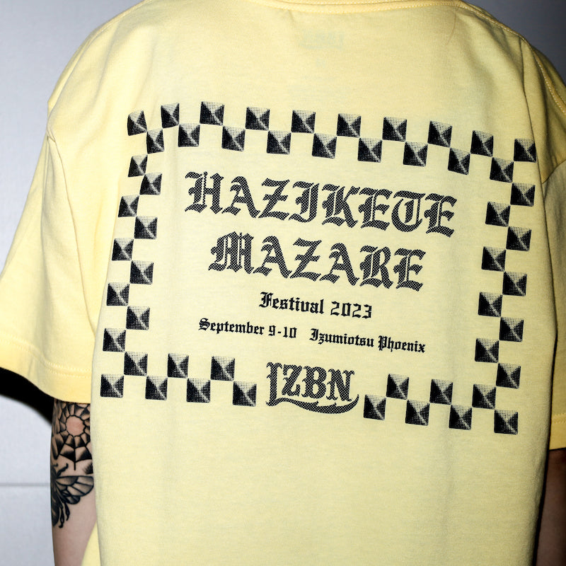 LZBN X HAZIMAZA / COLLABORATION TEE (LIGHT YELLOW)