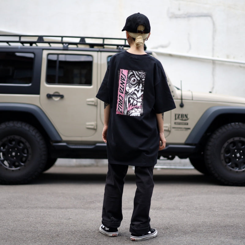 SANTA CRUZ / ROSKOPP RIGID FACE TEE (BLACK)