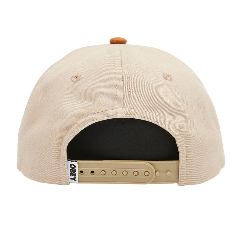 OBEY / OBEY BENNY 6 PANEL SNAPBACK CAP (LIGHT KHAKI MULTI)