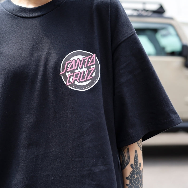 SANTA CRUZ / ROSKOPP RIGID FACE TEE (BLACK)