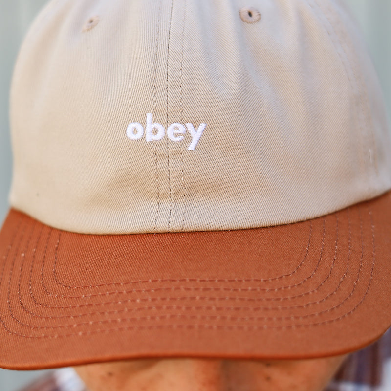 OBEY / OBEY BENNY 6 PANEL SNAPBACK CAP (LIGHT KHAKI MULTI)