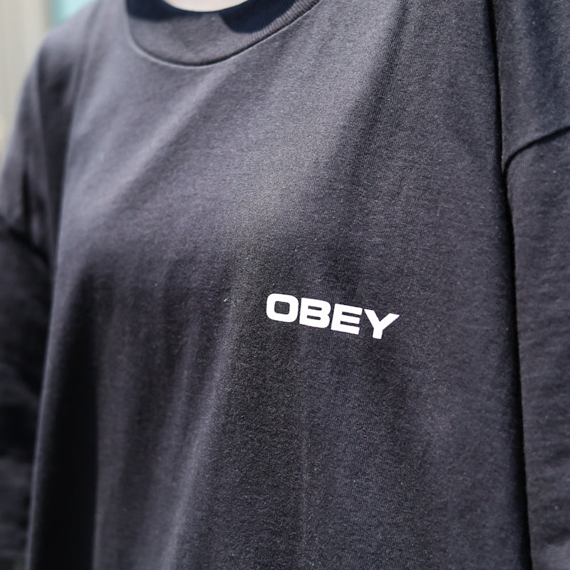 OBEY / OBEY WORLDWIDE DISSENT CLASSIC TEE (BLACK)