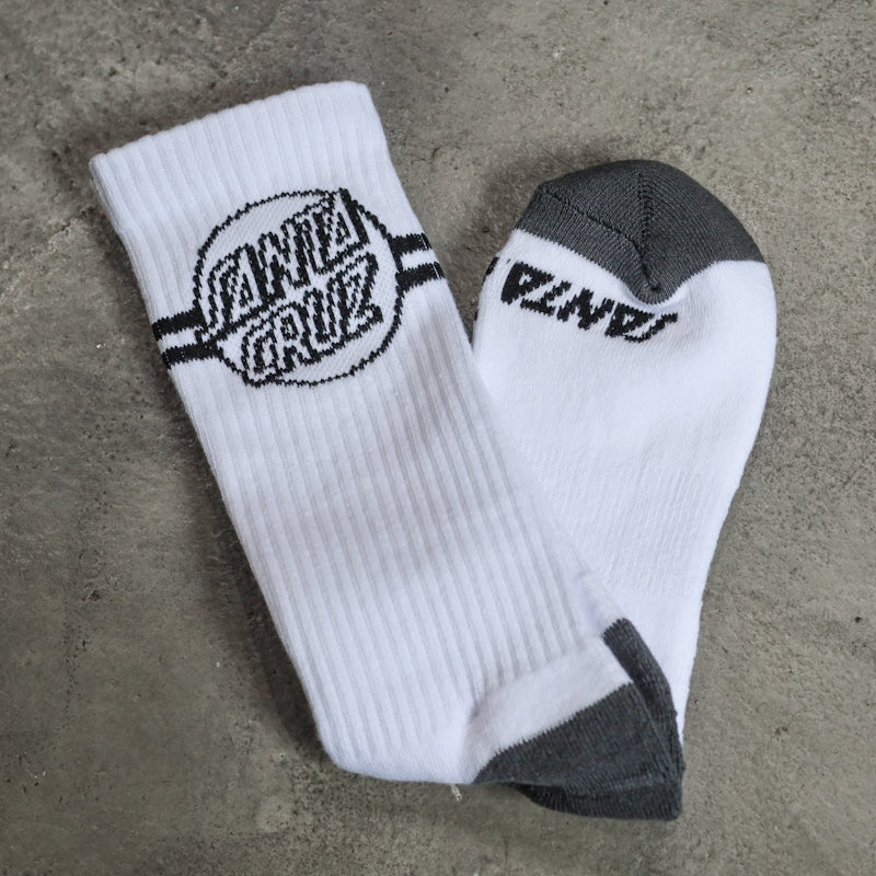 SANTA CRUZ / ODYSSEY SOCKS (WHITE)