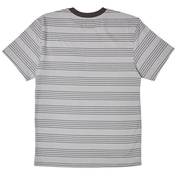 INDEPENDENT / HACHURE POCKET TEE (LT. GREY STRIPE)