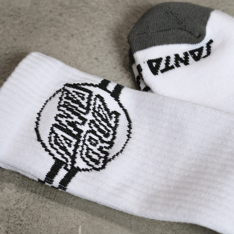 SANTA CRUZ / ODYSSEY SOCKS (WHITE)