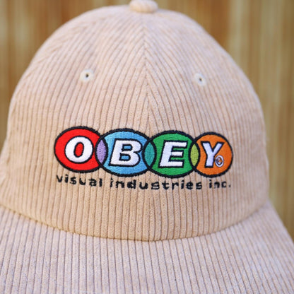 OBEY / OBEY INDUSTRIES 6 PANEL SNAPBACK CAP (IRISH CREAM)