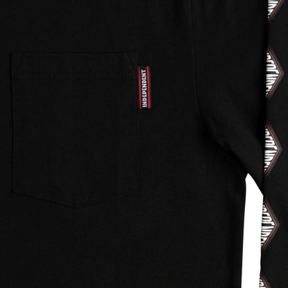 INDEPENDENT / TURN AND BURN L/S POCKET TEE (BLACK)